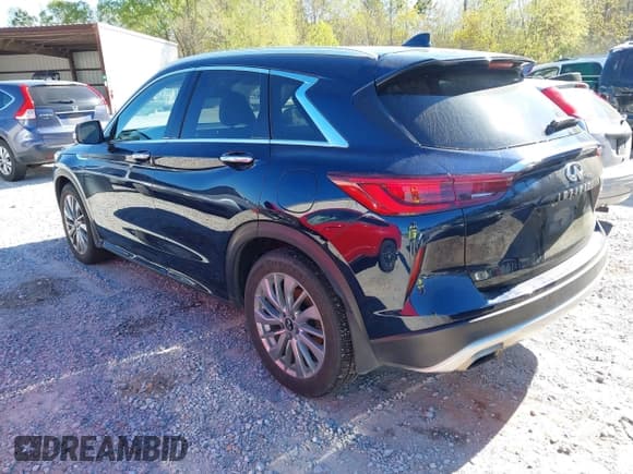 ✅ 2023 Infiniti QX50 Luxe • VIN: 3PCAJ5BA6PF104962 • Lot: 41836895. Wystawiony na IAAI z przebiegiem 58 193 mil. Bezpłatny archiwum sprzedaży aukcyjnych z USA i szczegółowy raport historii pojazdu na DreamBid. Zdjęcie 3.