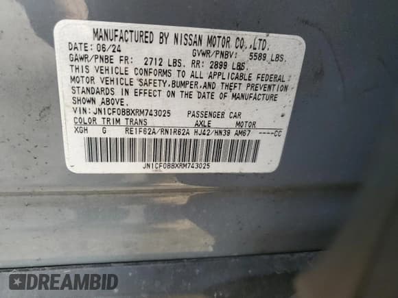 ✅ 2024 Nissan ARIYA Engage • VIN: JN1CF0BBXRM743025 • Лот: 86271135. Опубликован ранее на Copart с пробегом 8 991 миль. Бесплатный доступ к архиву аукционных продаж из США и подробный отчёт об истории автомобиля на DreamBid. Изображение 13.