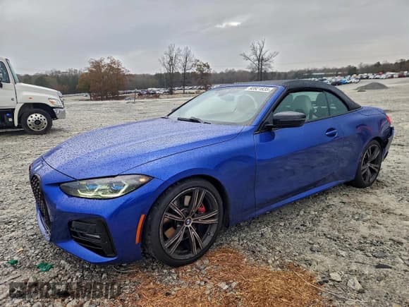 ✅ 2022 BMW 4 Series 430i • VIN: WBA23AT00NCJ35998 • Lot: 93921835. Listed on Copart with 44,022 mi. Free auction sales archive from the USA and detailed vehicle history report at DreamBid. Image 1.