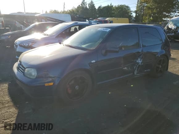 ✅ 2003 Volkswagen Golf GTI • VIN: 9BWDH61J434079101 • Лот: 72254954. Опубликован ранее на Copart с пробегом 166 283 миль. Бесплатный доступ к архиву аукционных продаж из США и подробный отчёт об истории автомобиля на DreamBid. Изображение 1.