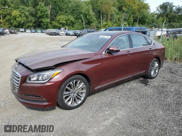2015 Hyundai Genesis 3.8L z VIN KMHGN4JE8FU050790, wystawiony jako Copart lot #70857774 z przebiegiem 89 721 mil mil oraz Szkoda całkowita • Salvage title. Historia ofert i sprzedaży dostępna na DreamBid. Obrazek 1.