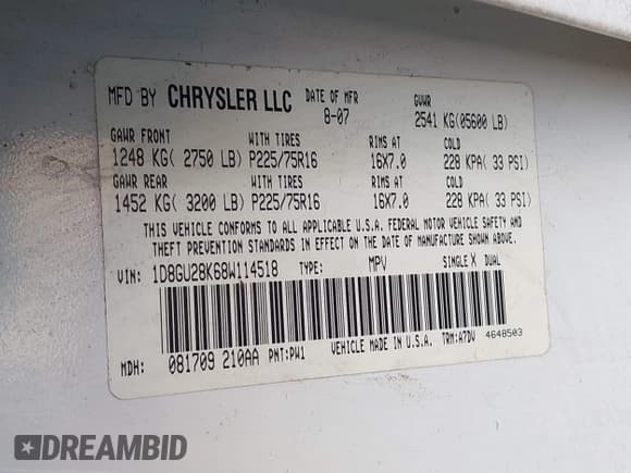 ✅ 2008 Dodge Nitro SXT • VIN: 1D8GU28K68W114518 • Lot: 43261893. Wystawiony na IAAI z przebiegiem 239 117 mil. Bezpłatny archiwum sprzedaży aukcyjnych z USA i szczegółowy raport historii pojazdu na DreamBid. Zdjęcie 9.