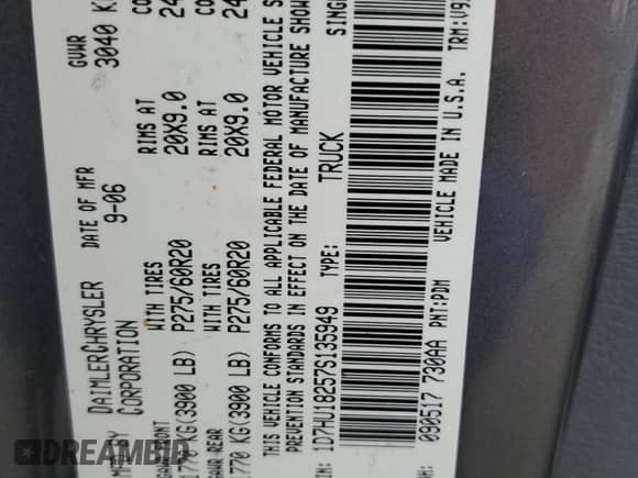 2007 Dodge 1500 SLT z VIN 1D7HU18257S135949, wystawiony jako Copart lot #87294805 z przebiegiem 168 407 mil mil oraz Czysty tytuł • Clean title. Historia ofert i sprzedaży dostępna na DreamBid. Obrazek 12.