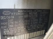 ✅ 2005 Hyundai Santa Fe GLS • VIN: KM8SC13E05U941201 • Lot: 91001145. Listed on Copart with 122,003 mi. Free auction sales archive from the USA and detailed vehicle history report at DreamBid. Image 14.