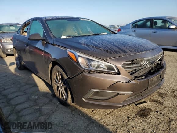✅ 2017 Hyundai Sonata SE • VIN: 5NPE24AF1HH589553 • Lot: 44906193. Listed on Copart with Not provided. Free auction sales archive from the USA and detailed vehicle history report at DreamBid. Image 4.