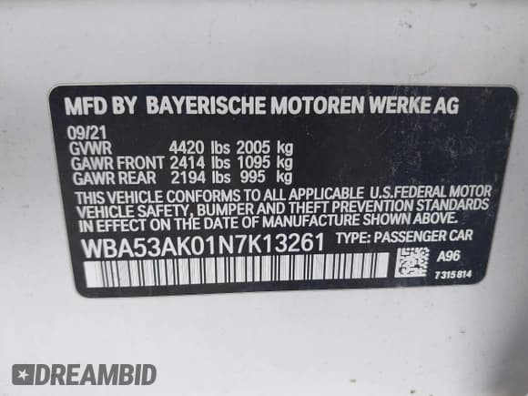 ✅ 2022 BMW 2 Series 228i • VIN: WBA53AK01N7K13261 • Lot: 42998411. Wystawiony na IAAI z przebiegiem 50 040 mil. Bezpłatny archiwum sprzedaży aukcyjnych z USA i szczegółowy raport historii pojazdu na DreamBid. Zdjęcie 9.
