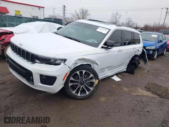 ✅ 2022 Jeep Grand Cherokee Overland • VIN: 1C4RJJDG8N8589566 • Lot: 41557173. Listed on IAAI with 54,837 mi. Free auction sales archive from the USA and detailed vehicle history report at DreamBid. Image 6.