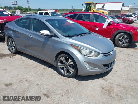 ✅ 2015 Hyundai Elantra Sport • VIN: KMHDH4AH9FU284196 • Lot: 42589868. Listed on IAAI with 86,870 mi. Free auction sales archive from the USA and detailed vehicle history report at DreamBid. Image 1.