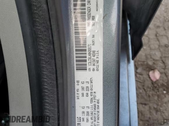 ✅ 2008 Chrysler Sebring Touring • VIN: 1C3LC56J48N269171 • Lot: 91289395. Listed on Copart with 239,040 mi. Free auction sales archive from the USA and detailed vehicle history report at DreamBid. Image 12.