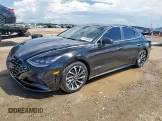 ✅ 2022 Hyundai Sonata Limited • VIN: KMHL34J29NA194892 • Лот: 81765885. Опубликован ранее на Copart с пробегом 57 271 миль. Бесплатный доступ к архиву аукционных продаж из США и подробный отчёт об истории автомобиля на DreamBid. Изображение 1.