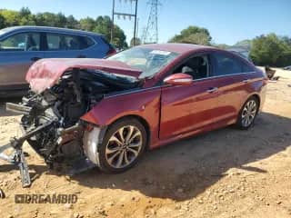 2014 Hyundai Sonata SE with VIN 5NPEC4AC6EH874067, listed as a Copart auction lot 85294595 with Not provided miles and Salvage title. Bid and sale history available at DreamBid. Image 1.