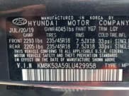 ✅ 2020 Hyundai Kona Ultimate • VIN: KM8K53A59LU429958 • Лот: 54653084. Опубликован ранее на Copart с пробегом 27 298 миль. Бесплатный доступ к архиву аукционных продаж из США и подробный отчёт об истории автомобиля на DreamBid. Изображение 12.