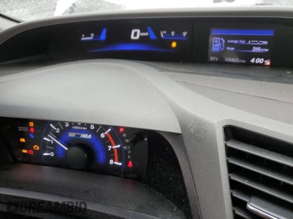 ✅ 2012 Honda Civic • VIN: JHMFB4F3XCS008062 • Lot: 82332455. Listed on Copart with 165,463 mi. Free auction sales archive from the USA and detailed vehicle history report at DreamBid. Image 9.