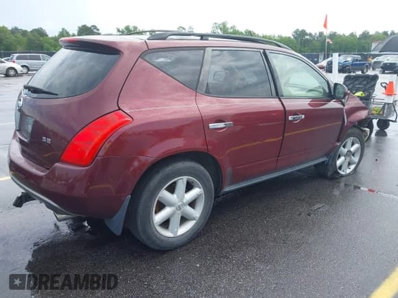 ✅ 2005 Nissan Murano SL • VIN: JN8AZ08T55W312848 • Lot: 42093640. Wystawiony na IAAI z przebiegiem 232 735 mil. Bezpłatny archiwum sprzedaży aukcyjnych z USA i szczegółowy raport historii pojazdu na DreamBid. Zdjęcie 4.