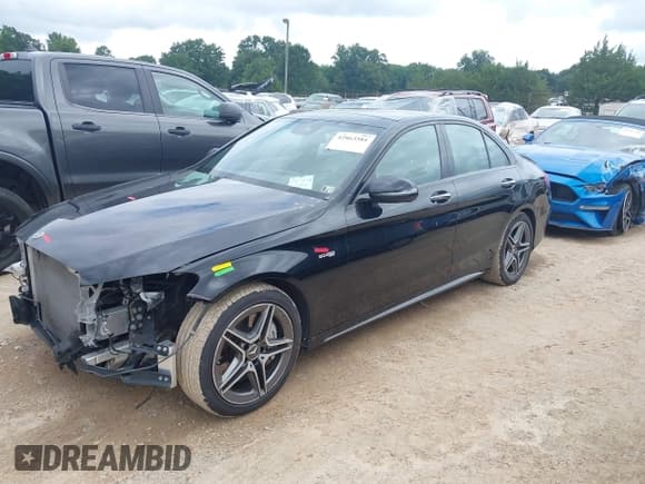 ✅ 2019 Mercedes-Benz C 43 AMG • VIN: 55SWF6EB0KU287879 • Lot: 42863581. Listed on IAAI with 61,392 mi. Free auction sales archive from the USA and detailed vehicle history report at DreamBid. Image 2.