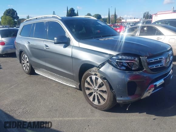 ✅ 2018 Mercedes-Benz GL 450 • VIN: 4JGDF6EE1JA999114 • Lot: 43748546. Listed on IAAI with 118,589 mi. Free auction sales archive from the USA and detailed vehicle history report at DreamBid. Image 1.
