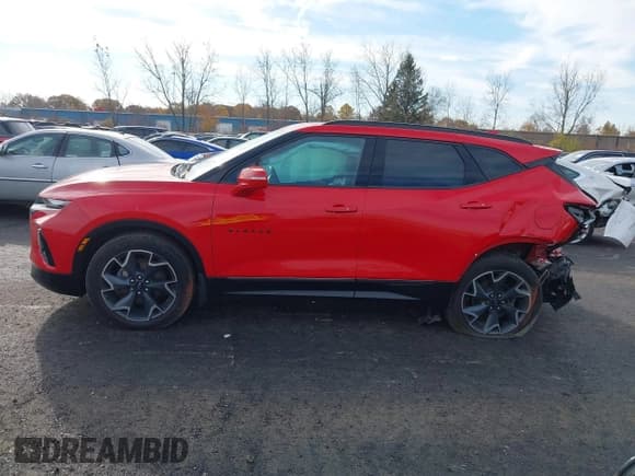 ✅ 2020 Chevrolet Blazer RS • VIN: 3GNKBERS0LS632473 • Lot: 43620262. Listed on IAAI with 81,340 mi. Free auction sales archive from the USA and detailed vehicle history report at DreamBid. Image 14.