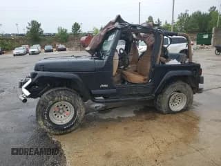 ✅ 2002 Jeep Wrangler Sahara • VIN: 1J4FA59SX2P747327 • Lot: 59515455. Listed on Copart with 79,964 mi. Free auction sales archive from the USA and detailed vehicle history report at DreamBid. Image 1.