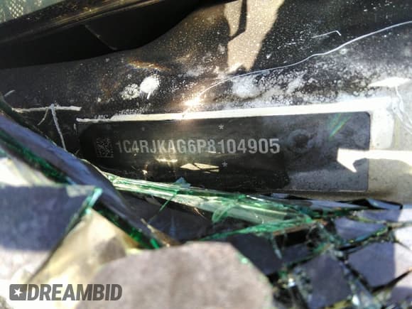 ✅ 2023 Jeep Grand Cherokee Altitude • VIN: 1C4RJKAG6P8104905 • Lot: 36923163. Listed on IAAI with Not provided. Free auction sales archive from the USA and detailed vehicle history report at DreamBid. Image 9.