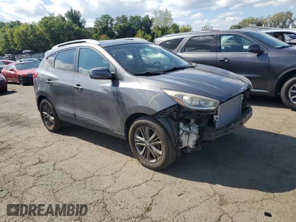 2014 Hyundai Tucson SE z VIN KM8JUCAG1EU865836, wystawiony jako Copart lot #81017045 z przebiegiem 171 038 mil mil oraz Szkoda całkowita • Salvage title. Historia ofert i sprzedaży dostępna na DreamBid. Obrazek 4.