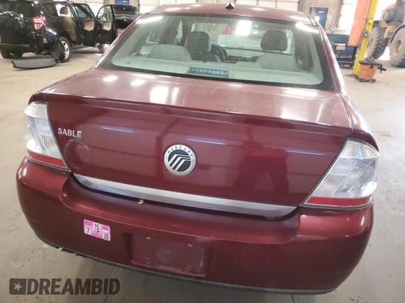 ✅ 2008 Mercury Sable • VIN: 1MEHM40W78G603712 • Lot: 77981764. Wystawiony na Copart z przebiegiem 177 742 mil. Bezpłatny archiwum sprzedaży aukcyjnych z USA i szczegółowy raport historii pojazdu na DreamBid. Zdjęcie 6.