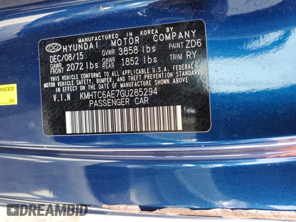 ✅ 2016 Hyundai Veloster Turbo • VIN: KMHTC6AE7GU285294 • Lot: 79255504. Wystawiony na Copart z przebiegiem 109 545 mil. Bezpłatny archiwum sprzedaży aukcyjnych z USA i szczegółowy raport historii pojazdu na DreamBid. Zdjęcie 13.