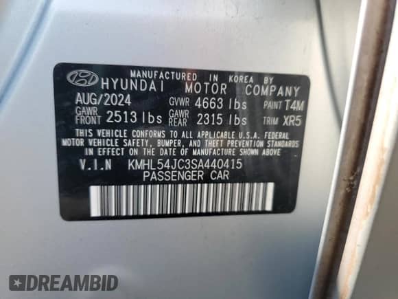 ✅ 2025 Hyundai Sonata N Line • VIN: KMHL54JC3SA440415 • Лот: 68947865. Размещён на Copart с пробегом 7 337 миль миль. Получите бесплатный доступ к архиву аукционных продаж из США и посмотрите подробный отчёт об истории автомобиля на DreamBid. Изображение 12.