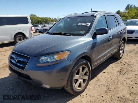 ✅ 2007 Hyundai Santa Fe SE • VIN: 5NMSH73E97H077591 • Lot: 75204884. Listed on Copart with 252,055 mi. Free auction sales archive from the USA and detailed vehicle history report at DreamBid. Image 1.