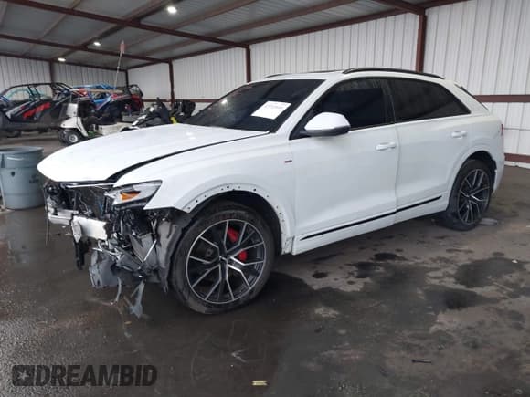 ✅ 2019 Audi Q8 Prestige • VIN: WA1FVAF18KD023212 • Lot: 43703600. Listed on IAAI with 57,958 mi. Free auction sales archive from the USA and detailed vehicle history report at DreamBid. Image 18.