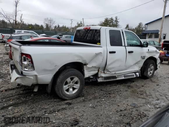 2019 Ram 1500 Express with VIN 1C6RR7FG1KS519292, listed as a Copart auction lot 41518704 with 42,188 mi miles and Salvage title. Bid and sale history available at DreamBid. Image 3.