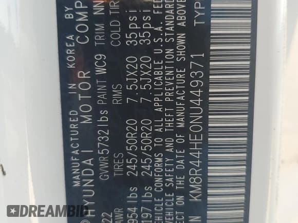 ✅ 2022 Hyundai Palisade SEL • VIN: KM8R44HE0NU449371 • Лот: 78195334. Опубликован ранее на Copart с пробегом 38 838 миль. Бесплатный доступ к архиву аукционных продаж из США и подробный отчёт об истории автомобиля на DreamBid. Изображение 13.