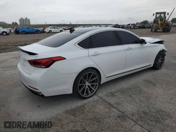 2015 Hyundai Genesis 5.0L with VIN KMHGN4JF6FU086597, listed as a Copart auction lot 62238144 with 119,618 mi miles and Salvage title. Bid and sale history available at DreamBid. Image 3.