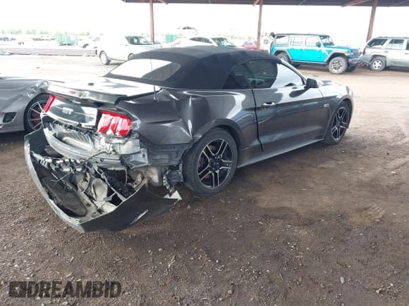 ✅ 2020 Ford Mustang GT Premium • VIN: 1FATP8FF3L5115224 • Lot: 43075882. Listed on IAAI with 111,292 mi. Free auction sales archive from the USA and detailed vehicle history report at DreamBid. Image 4.