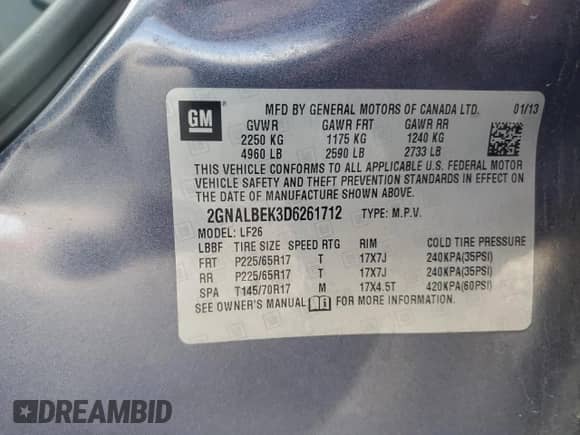 2013 Chevrolet Equinox LS с VIN 2GNALBEK3D6261712, выставлен на аукционе Copart как лот 90744425 с пробегом 163 128 миль миль и Чистый • Clean title. История ставок и продаж доступна на DreamBid. Изображение 12.