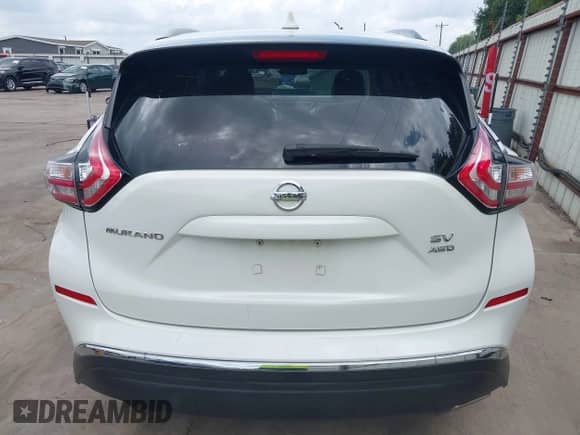 2016 Nissan Murano SV with VIN 5N1AZ2MHXGN143309, listed as a IAAI auction lot 42607955 with 60,702 mi miles and . Bid and sale history available at DreamBid. Image 17.