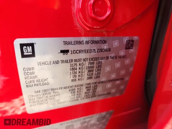 ✅ 2020 Chevrolet Silverado 1500 RST • VIN: 1GCRYEED7LZ283408 • Lot: 80648525. Listed on Copart with 97,364 mi. Free auction sales archive from the USA and detailed vehicle history report at DreamBid. Image 12.