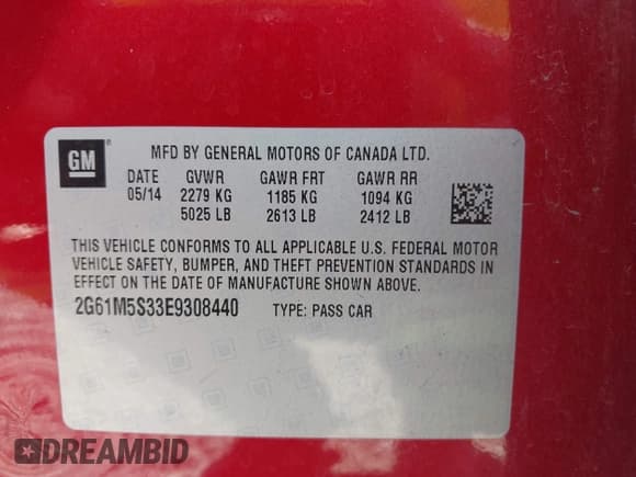 ✅ 2014 Cadillac XTS Luxury • VIN: 2G61M5S33E9308440 • Lot: 43224371. Listed on IAAI with 144,183 mi. Free auction sales archive from the USA and detailed vehicle history report at DreamBid. Image 9.