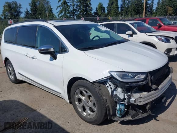 ✅ 2023 Chrysler Pacifica Limited • VIN: 2C4RC1GG9PR534735 • Lot: 43262455. Listed on IAAI with 64,437 mi. Free auction sales archive from the USA and detailed vehicle history report at DreamBid. Image 1.