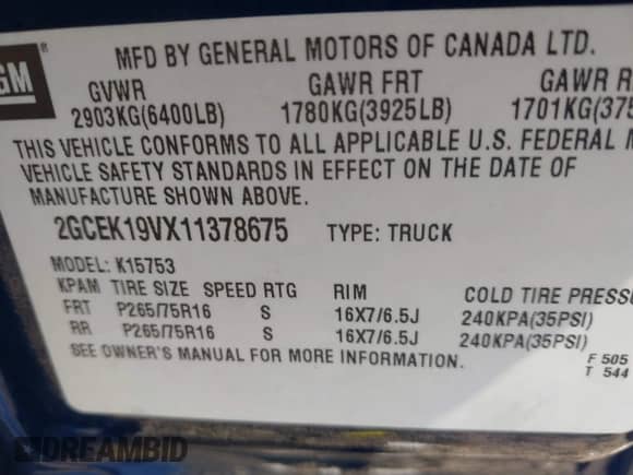 ✅ 2001 Chevrolet Silverado 1500 LS • VIN: 2GCEK19VX11378675 • Lot: 43491061. Wystawiony na IAAI z przebiegiem Nie podano mil. Skorzystaj z bezpłatnego archiwum sprzedaży aukcyjnych z USA i zobacz szczegółowy raport historii pojazdu na DreamBid. Zdjęcie 9.