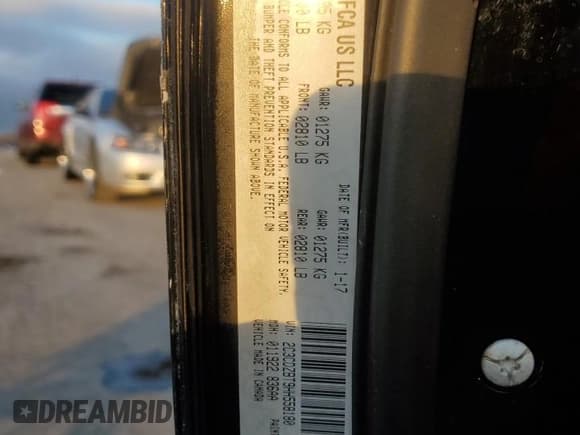 ✅ 2017 Dodge Challenger R/T • VIN: 2C3CDZBT9HH558180 • Lot: 93423055. Listed on Copart with 87,493 mi. Free auction sales archive from the USA and detailed vehicle history report at DreamBid. Image 12.