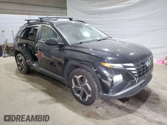 2024 Hyundai Tucson SEL with VIN 5NMJFCDE8RH308850, listed as a Copart auction lot 66682165 with 75,344 mi miles and Salvage title. Bid and sale history available at DreamBid. Image 4.
