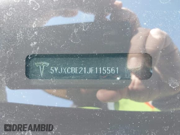 ✅ 2018 Tesla Model X 75D • VIN: 5YJXCBE21JF115561 • Lot: 39145954. Listed on IAAI with Not provided. Free auction sales archive from the USA and detailed vehicle history report at DreamBid. Image 9.