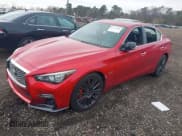 ✅ 2018 Infiniti Q50 Red Sport 400 • VIN: JN1FV7AR9JM481607 • Lot: 43721246. Wystawiony na IAAI z przebiegiem 64 844 mil. Bezpłatny archiwum sprzedaży aukcyjnych z USA i szczegółowy raport historii pojazdu na DreamBid. Zdjęcie 2.