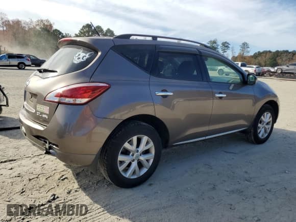 ✅ 2014 Nissan Murano SL • VIN: JN8AZ1MW2EW505206 • Lot: 91610845. Listed on Copart with 37,181 mi. Free auction sales archive from the USA and detailed vehicle history report at DreamBid. Image 3.