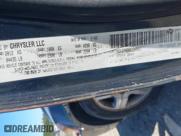 ✅ 2008 Dodge Caliber SXT • VIN: 1B3HB48B88D692363 • Lot: 43447687. Listed on IAAI with 191,123 mi. Free auction sales archive from the USA and detailed vehicle history report at DreamBid. Image 9.