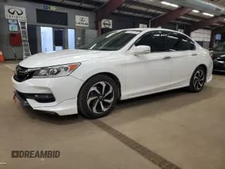 ✅ 2017 Honda Accord EX-L • VIN: 1HGCR3F88HA029447 • Lot: 91805175. Listed on Copart with 129,634 mi. Free auction sales archive from the USA and detailed vehicle history report at DreamBid. Image 1.