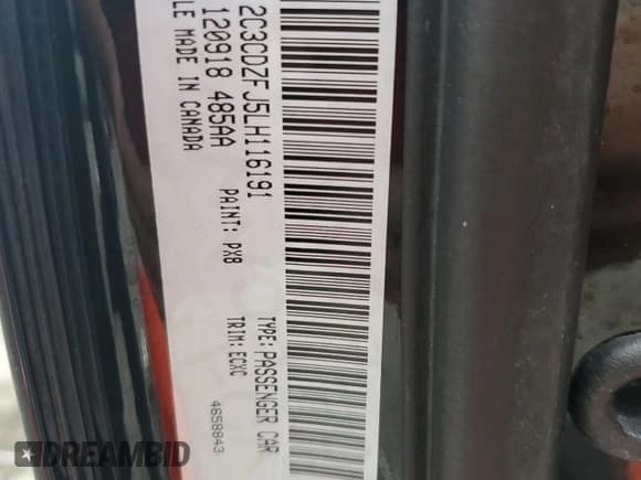 ✅ 2020 Dodge Challenger R/T Scat Pack Widebody • VIN: 2C3CDZFJ5LH116191 • Lot: 77871694. Wystawiony na Copart z przebiegiem Nie podano. Bezpłatny archiwum sprzedaży aukcyjnych z USA i szczegółowy raport historii pojazdu na DreamBid. Zdjęcie 13.