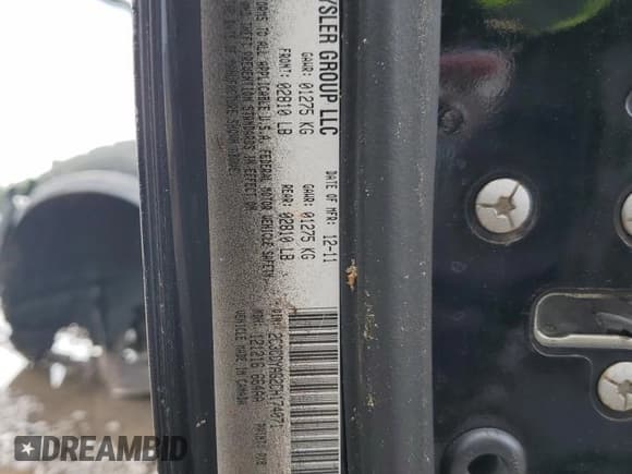 ✅ 2012 Dodge Challenger SXT • VIN: 2C3CDYAG2CH174071 • Lot: 48593865. Wystawiony na Copart z przebiegiem 180 155 mil. Bezpłatny archiwum sprzedaży aukcyjnych z USA i szczegółowy raport historii pojazdu na DreamBid. Zdjęcie 13.