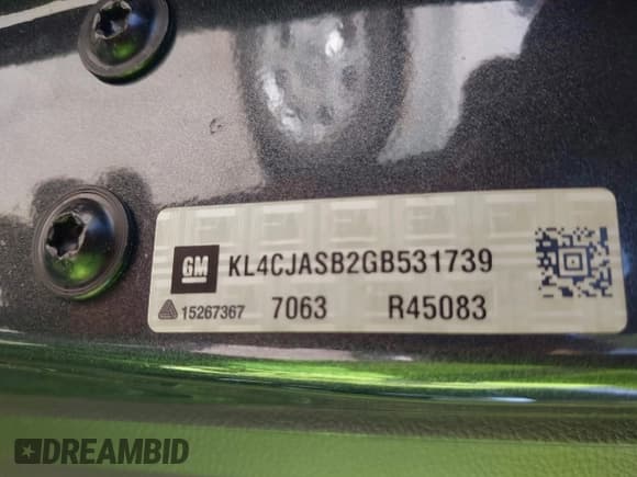 ✅ 2016 Buick Encore • VIN: KL4CJASB2GB531739 • Lot: 43330113. Listed on IAAI with 140,863 mi. Free auction sales archive from the USA and detailed vehicle history report at DreamBid. Image 9.