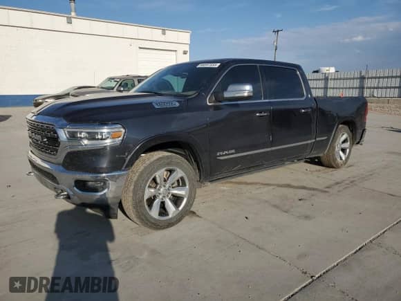2019 Ram 1500 Limited z VIN 1C6SRFPT3KN907260, wystawiony jako Copart lot #68597555 z przebiegiem 127 663 mil mil oraz Szkoda całkowita • Salvage title. Historia ofert i sprzedaży dostępna na DreamBid. Obrazek 1.